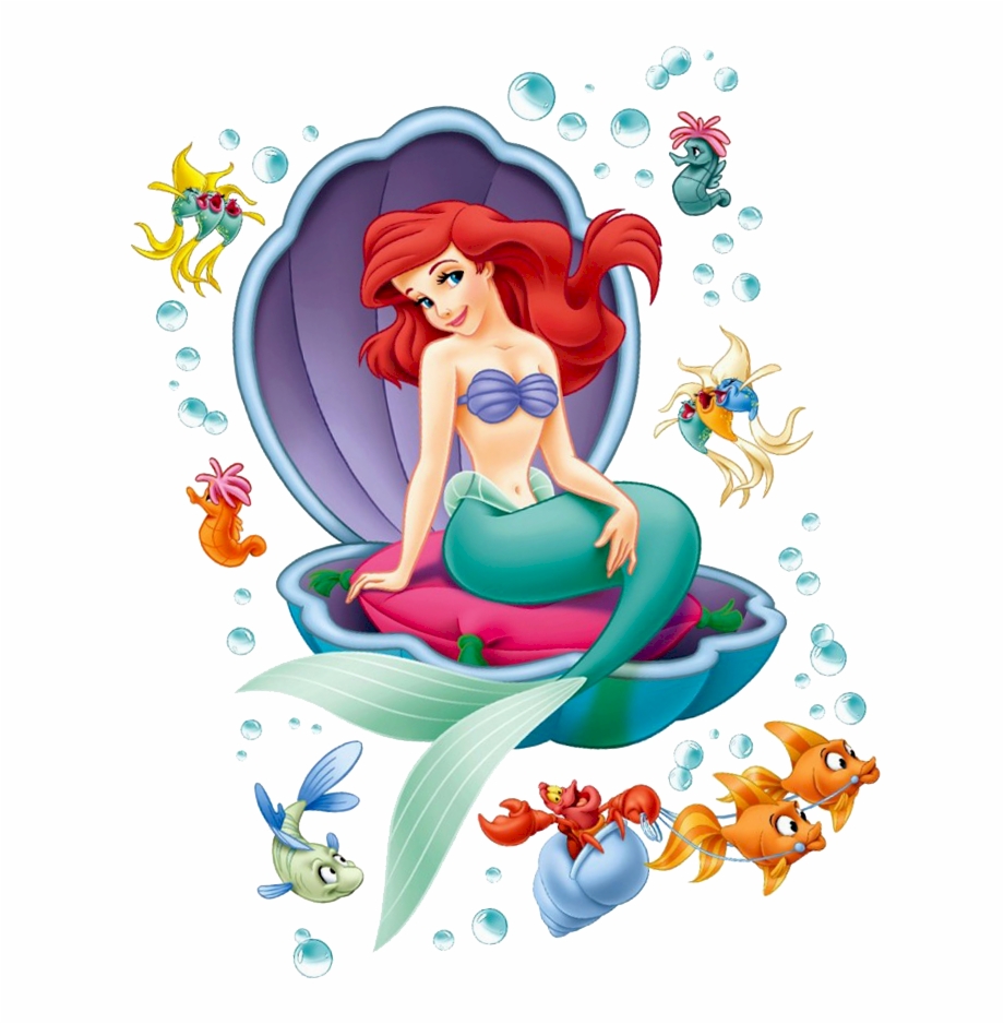 Download Clam clipart little mermaid, Clam little mermaid ...