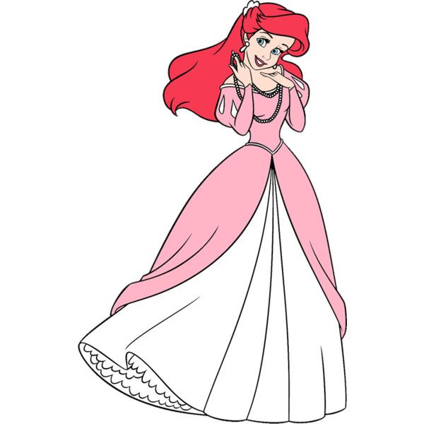 ariel clipart pink dress