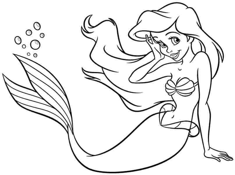 ariel clipart princess drawing