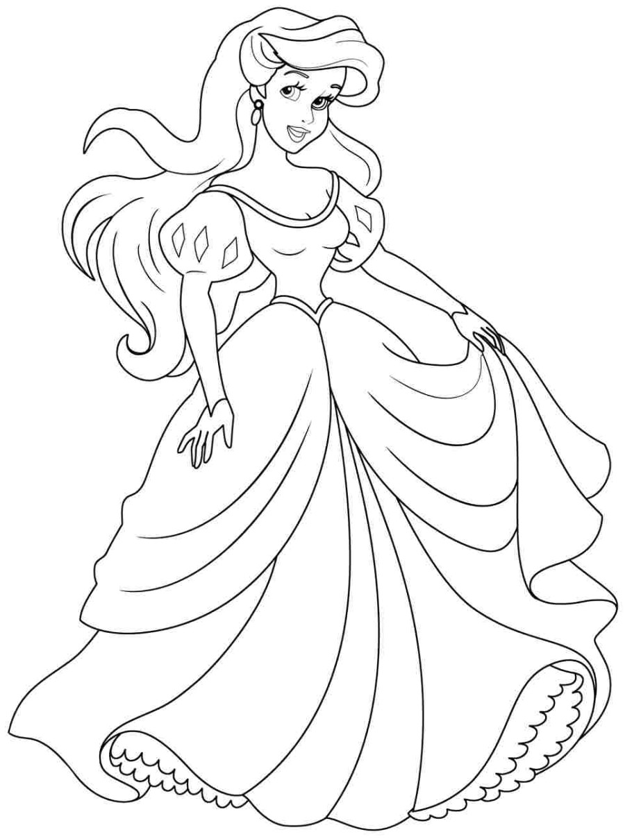 ariel clipart princess drawing