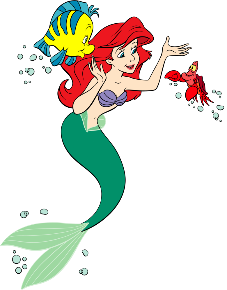 Little mermaid group girl. Mice clipart father