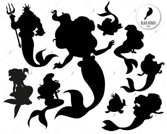 Download Ariel clipart silhouette, Ariel silhouette Transparent ...