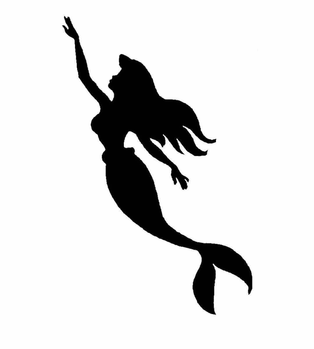 Silhouette clip art at. Mermaid clipart shadow