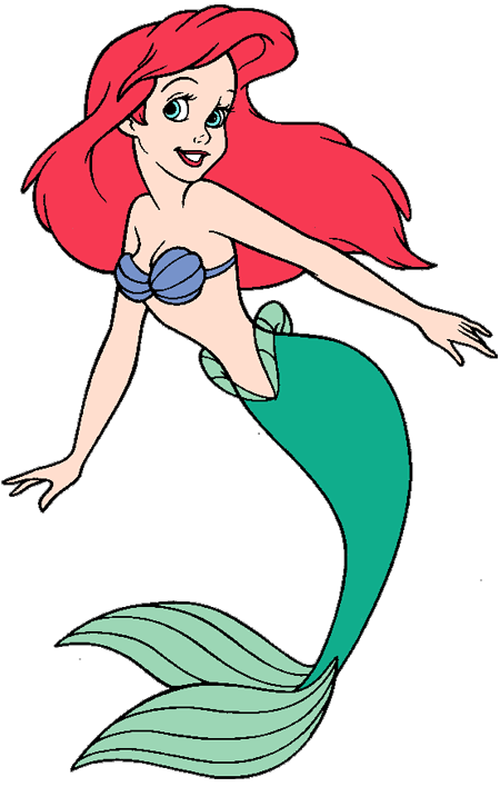 I clipart mermaid. Ariel clip art disney