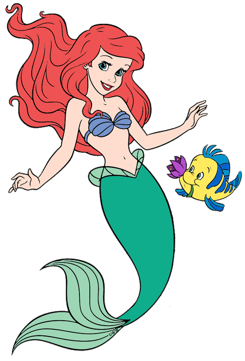 Clipart numbers mermaid. Ariel and friends clip