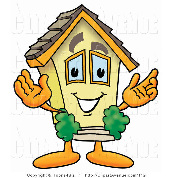 Avenue of a home. Arm clipart cartoon character
