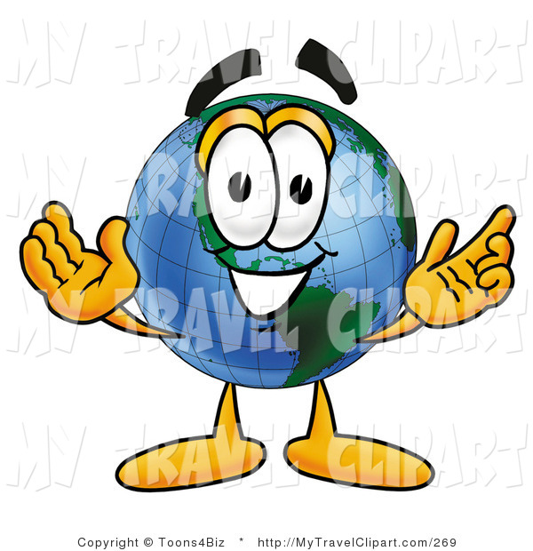 Of a world earth. Arm clipart cartoon character