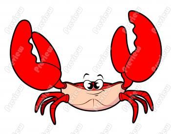 Cartoon clip art felting. Arm clipart crab