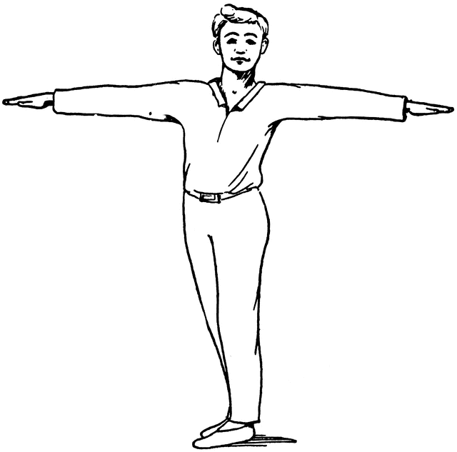 Exercise etc. Arm clipart outstretched