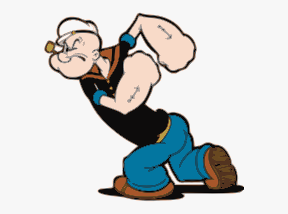 Is strong old the. Arm clipart popeye