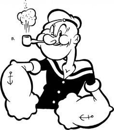 The sailor man characters. Arm clipart popeye
