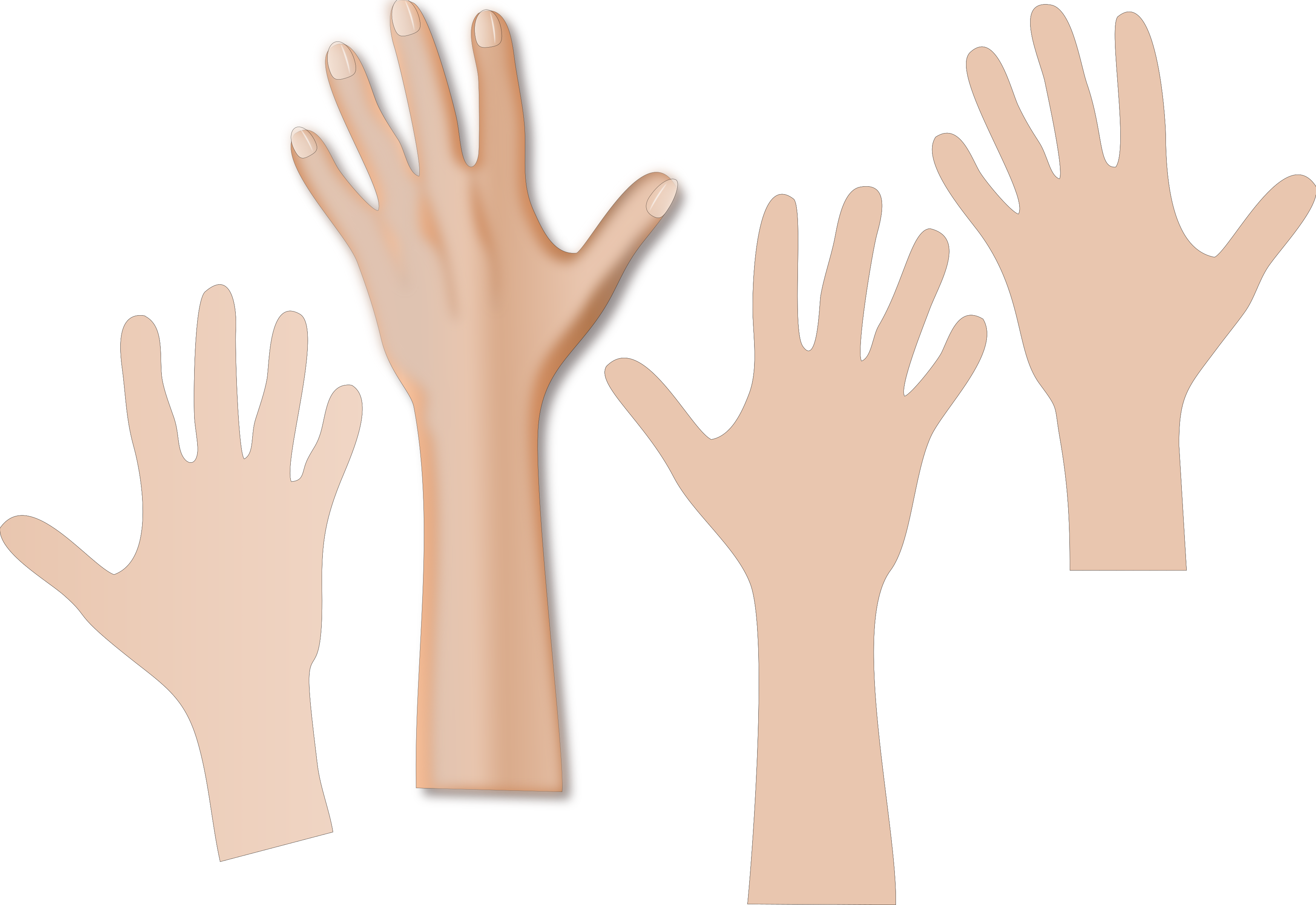 collection of skin. Hand clipart arm
