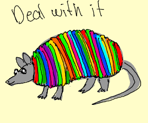armadillo clipart colorful