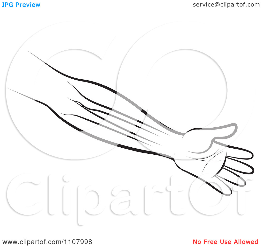 arms clipart arm outline