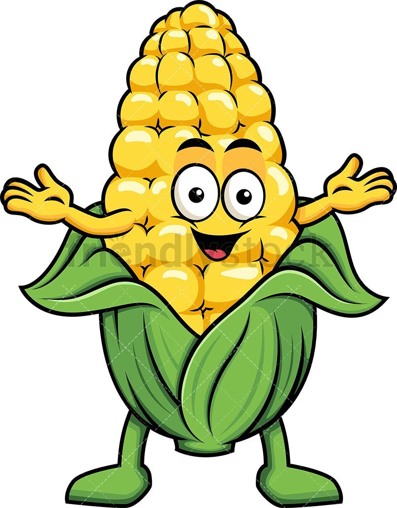 corn clipart character