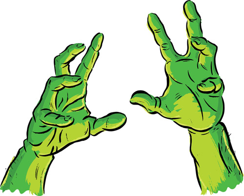Arms clipart cartoon hand. Zombie arm related clip