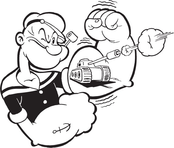arms clipart popeye