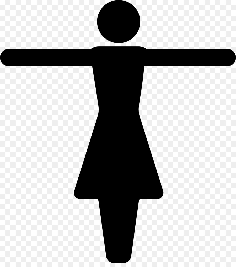 Gender symbol female clip. Arms clipart silhouette