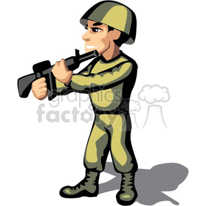 military clipart army dude