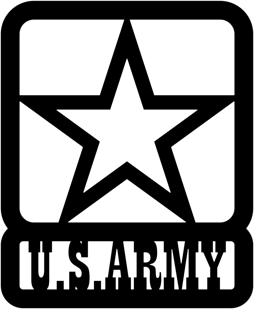 Military clipart military us. Army star dxf file