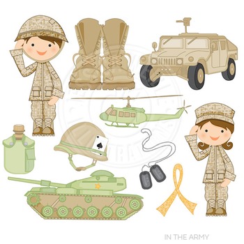 army clipart cute