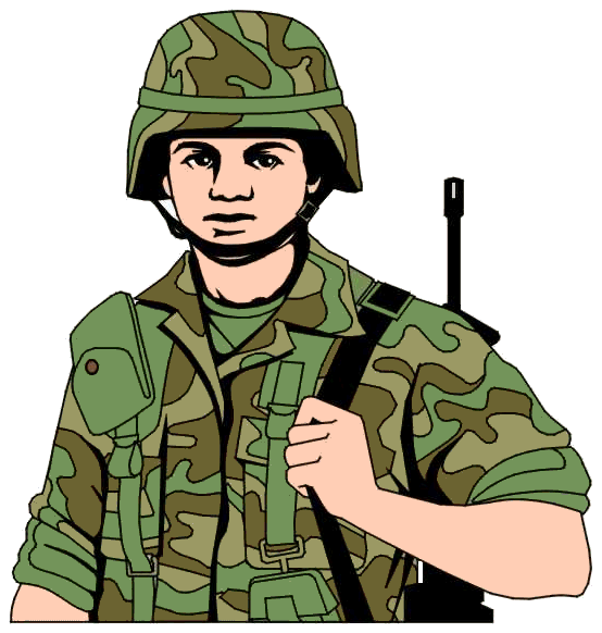 military clipart troops us