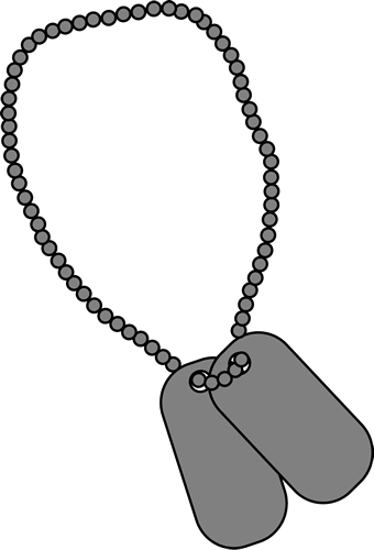 necklace clipart army