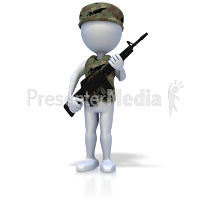 army clipart stick