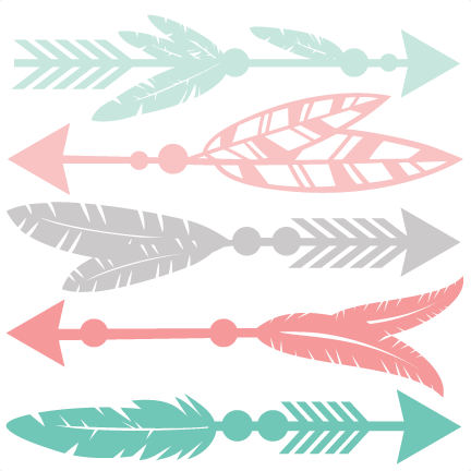 arrow clipart feather