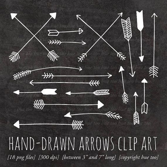 Chalk drawn arrows hand. Arrow clipart chalkboard