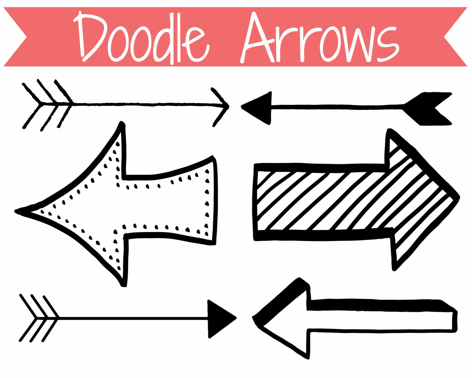 arrow clipart doodle
