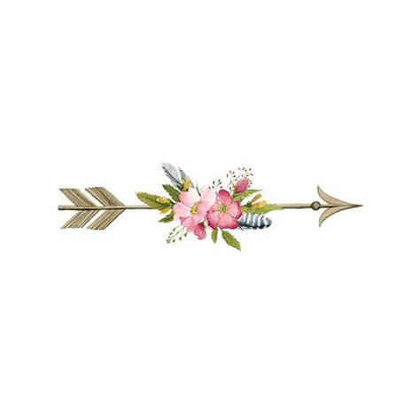 Flower arrow pillow . Clipart arrows floral