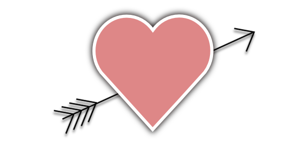 arrow clipart heart