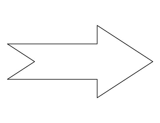 arrow clipart outline