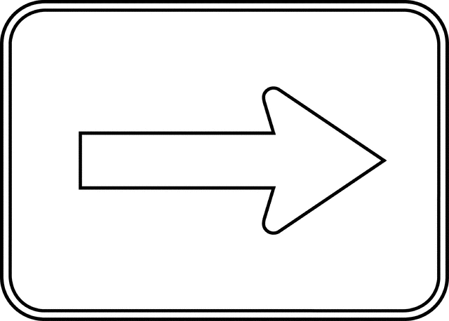 arrow clipart outline