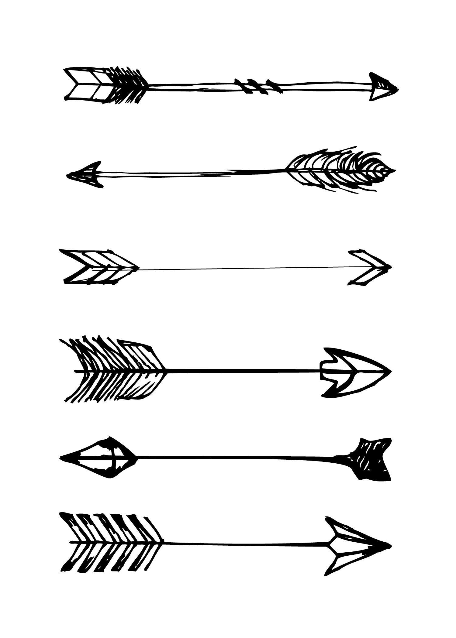 arrow clipart sketch