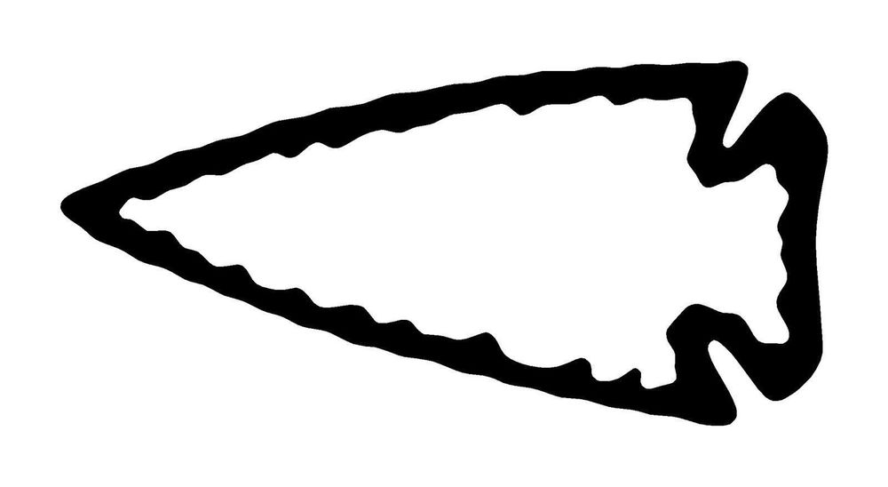 arrowhead clipart black and white