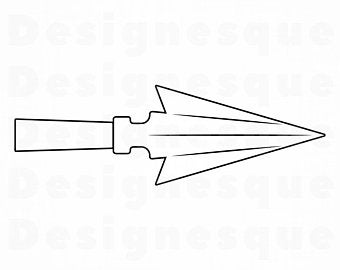 arrowhead clipart outline