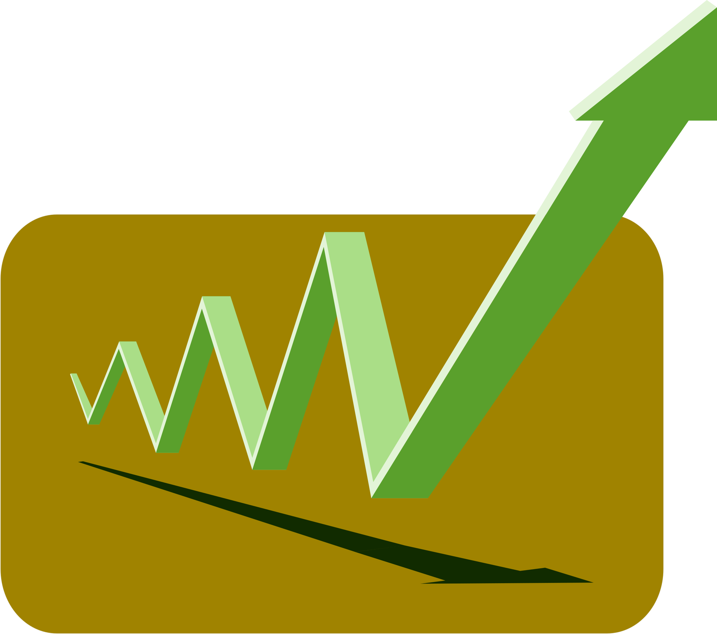 Graph arrows green up. Financial clipart professional