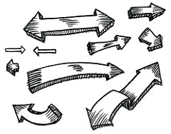 arrows clipart sketch