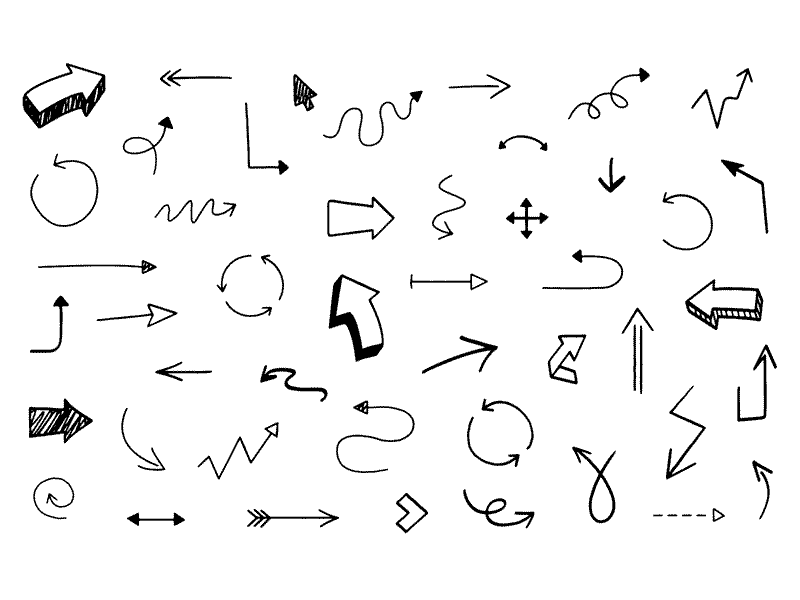 clipart arrow sketch