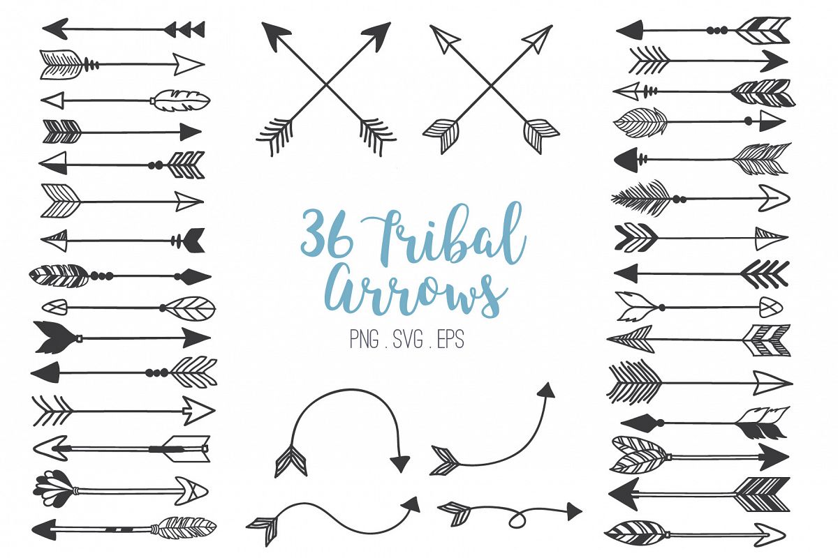 Clip art . Arrows clipart tribal