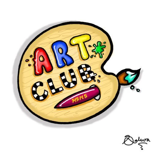 Logo idea too cool. Art clipart art club