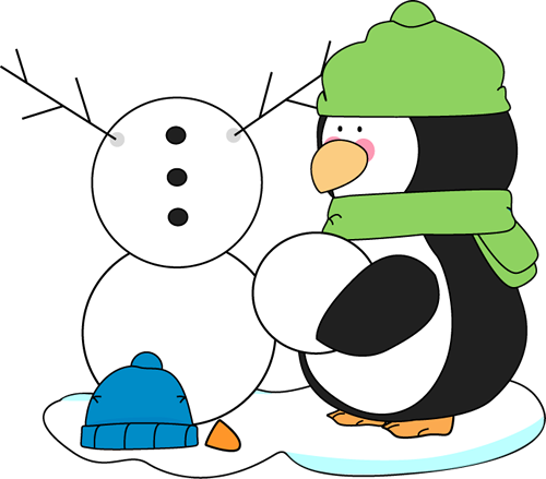 snowman clipart penguin