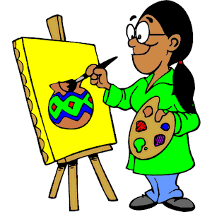 Painting clipart artwork. Free artist cliparts download