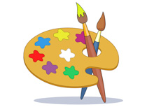 Artist clipart artwork. Free art supplies clip