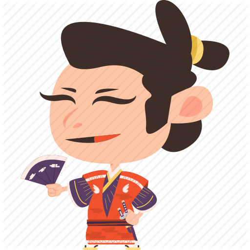 Asian clipart avatar. Kimono pinart stock image