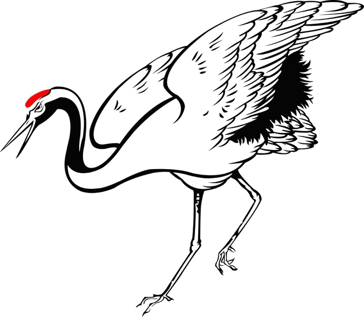 Chinese crane drawing at. Fighting clipart wing chun