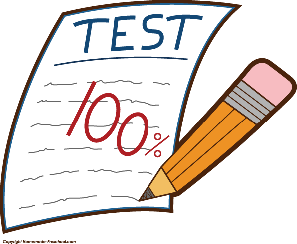 School assessment . Writer clipart testing