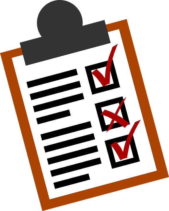 Organized clipart objective. Student checklist incep imagine
